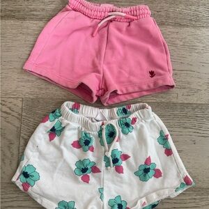 Zara Kids Pink and Floral Shorts Set